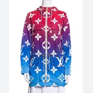 Louis Vuitton Sunset Monogram Lightweight Hooded Jacket